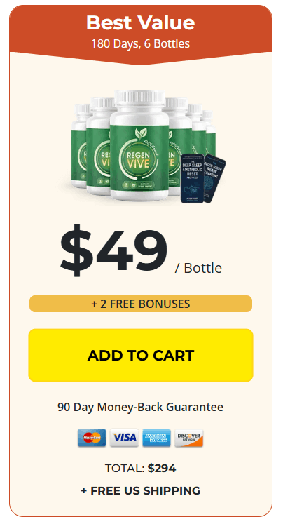 RegenVive buy now 6 bottles